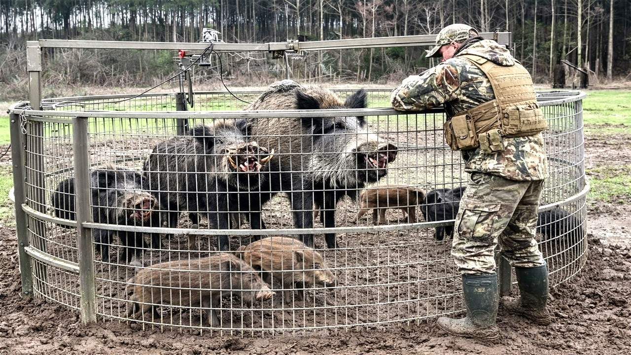 Größte Wildschweinwanderung aller Zeiten – Fallen stoppen sie