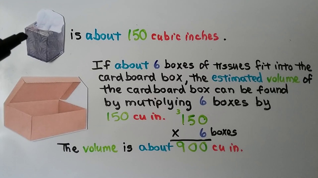 5th Grade Math 11.7, Estimate Volume, Rectangular Prisms