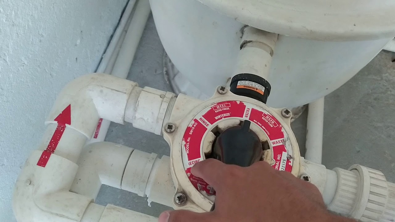 uso y funcionamiento de una válvula multiport de piscina