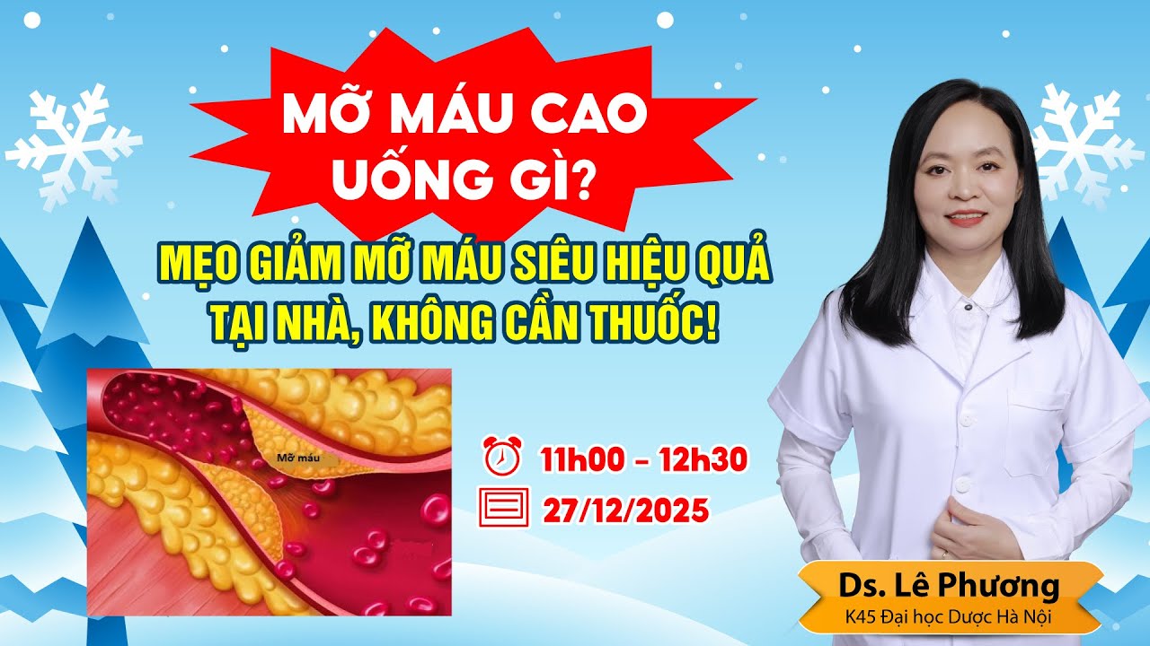 MỠ MÁU CAO UỐNG GÌ? #momau #momaucao #duocsilephuong #viral #trending #viralvideo #mỡmáu