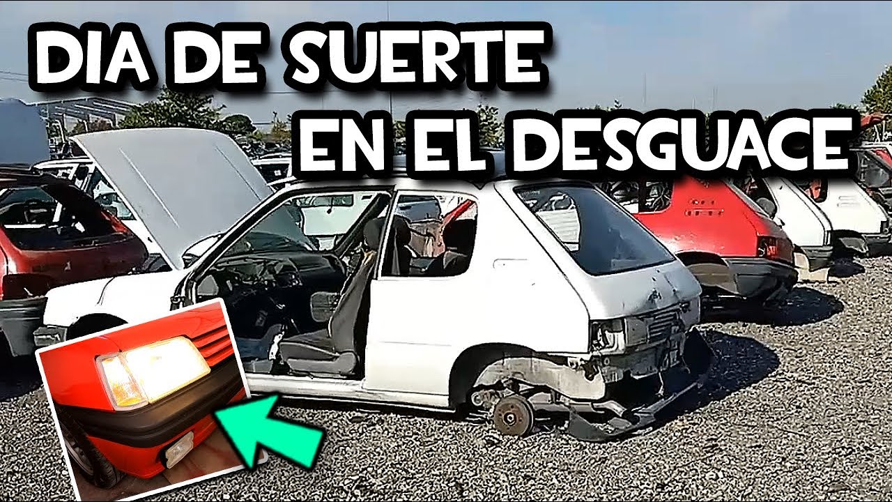 Voy al DESGUACE por las PUERTAS 👌 PULO el techo 😎 nuevo INTERMITENTE y mucho más | Peugeot 205 GTD
