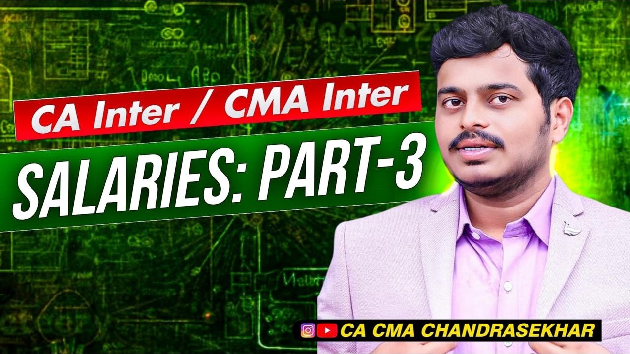 Total SALARIES: Part-3 (Final part) | CA & CMA inter | Income tax | May,Jun,Sep,Dec’26 & Jan’27