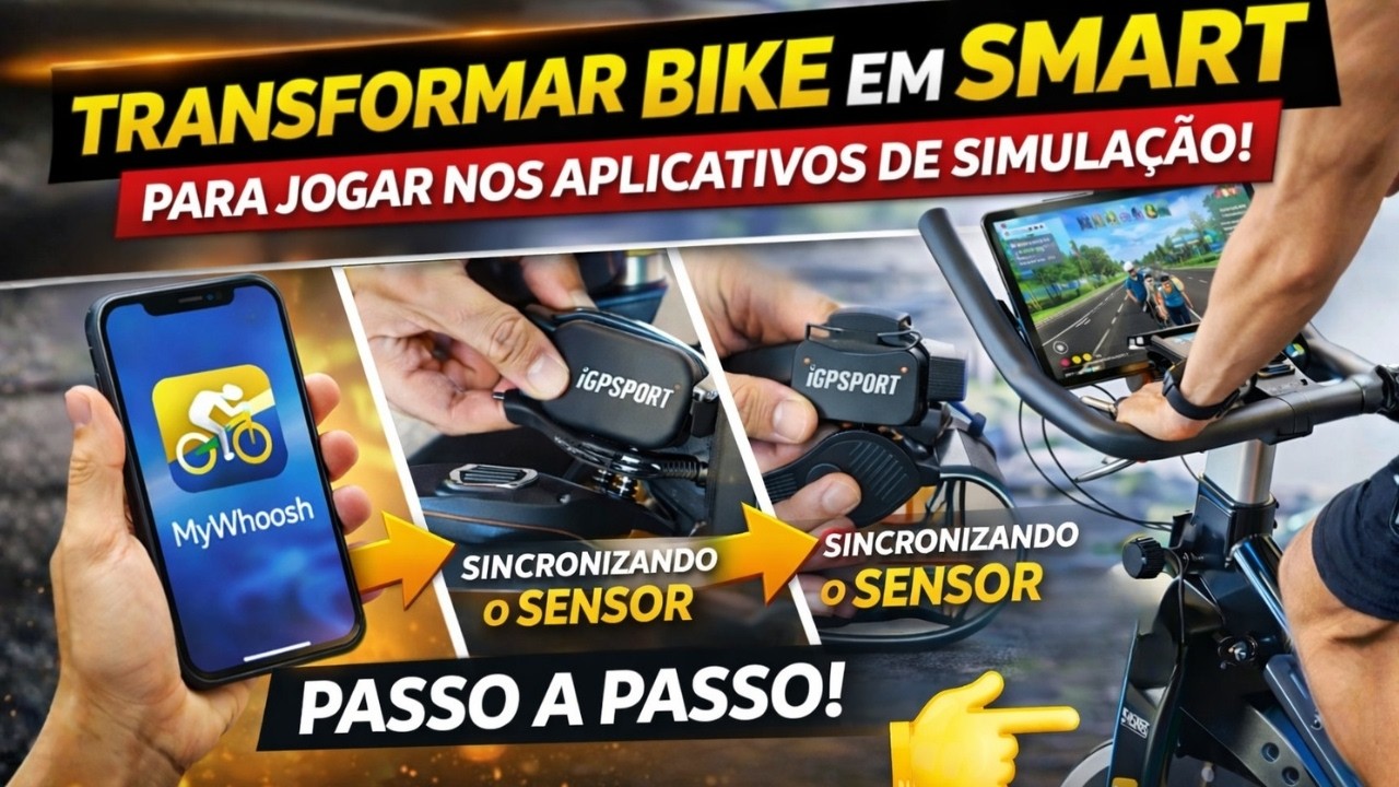 COMO TRANSFORMAR QUALQUER BIKE EM SMART 🚴‍♂️🔥 Conectei no MyWhoosh do ZERO! (Tutorial Completo)