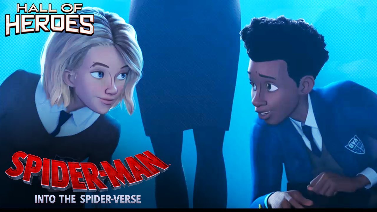 Miles Gets Gwen's Attention | Spider-Man: Into the Spider-Verse | Hall Of Heroes