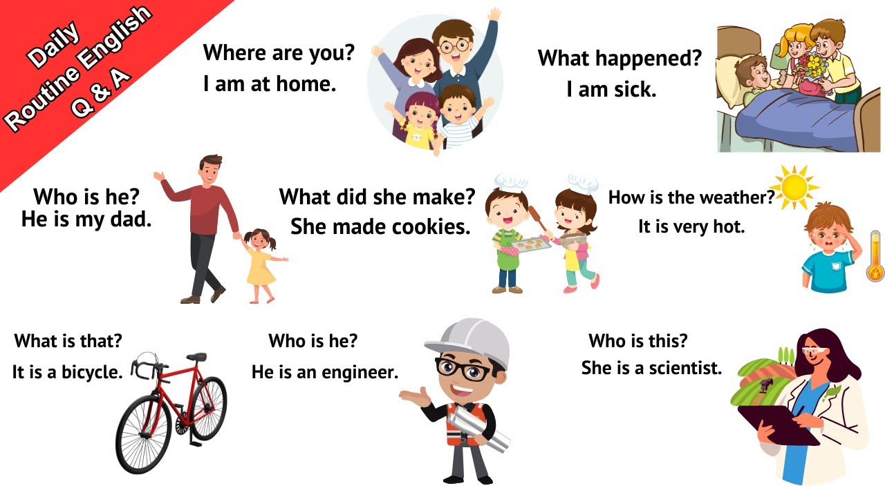 Daily Use English Question & Answers for Kids | Easy English Learning | 
