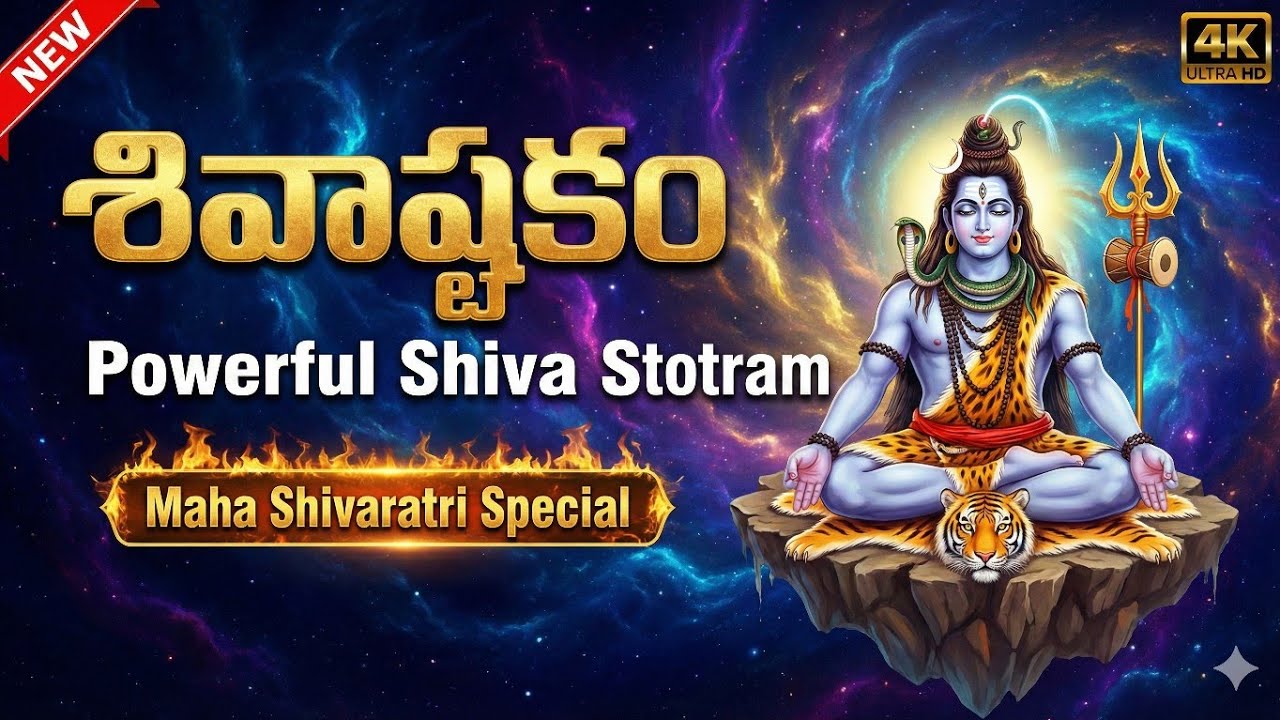 Shiva Ashtottara Shata Namavali | 108 Names of Lord Shiva Telugu | Powerful Shiva Mantra | God