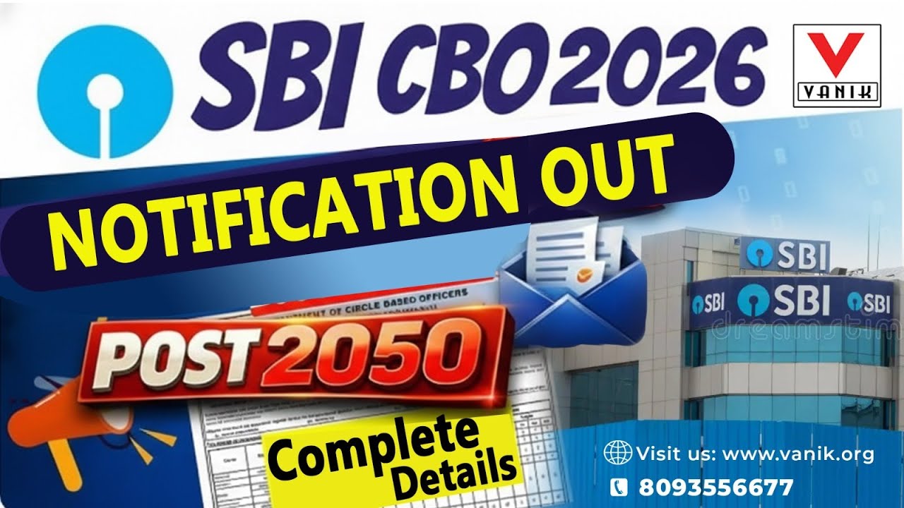 SBI CBO Notification 2026 Released: Vacancies, Eligibility Criteria, Exam Pattern & Syllabus