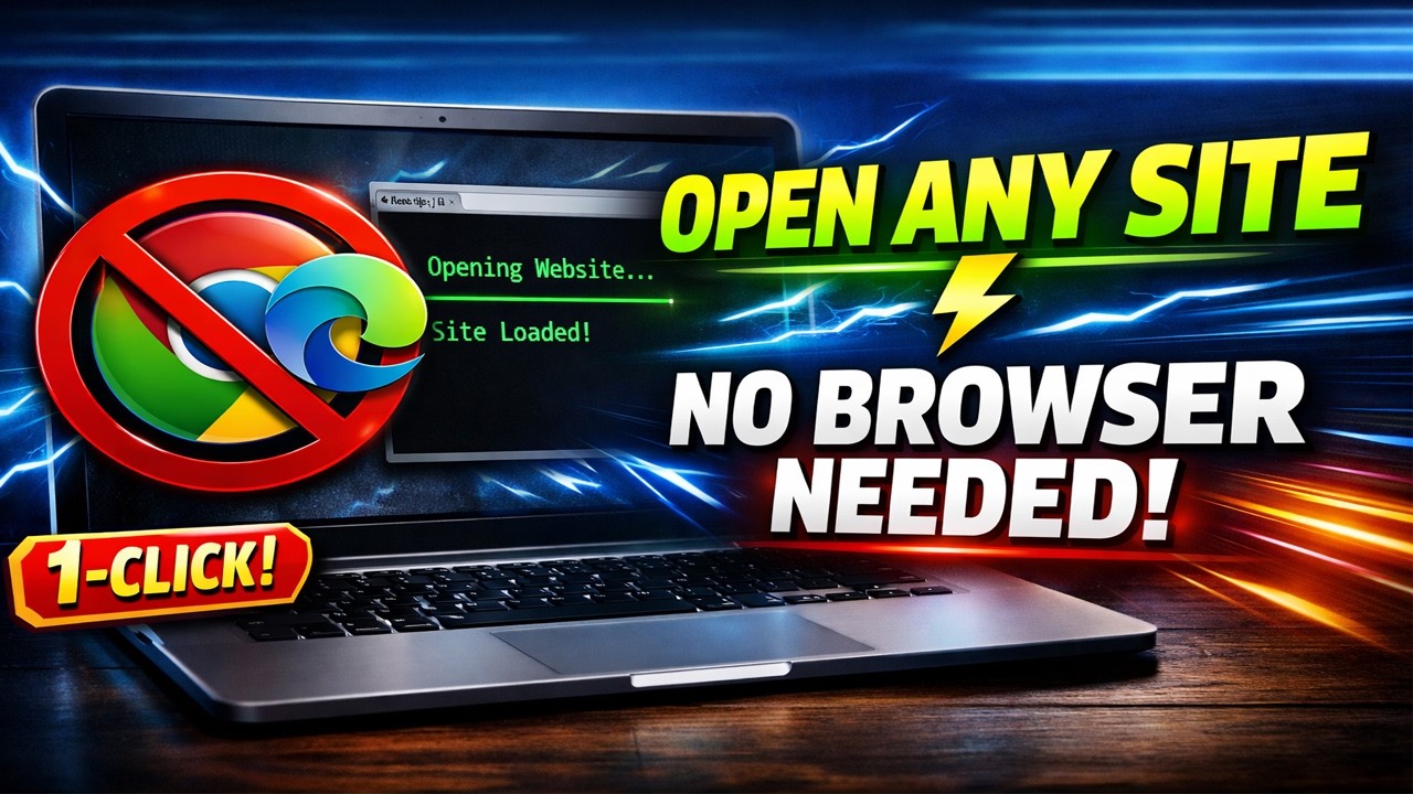 Open Any Website Instantly Without a Browser!