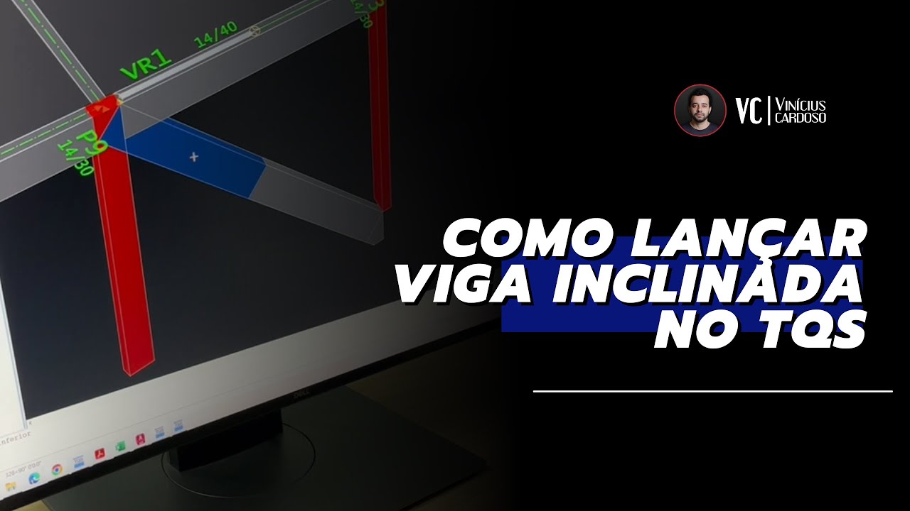 Como lan&ccedil;ar viga inclinada no TQS.