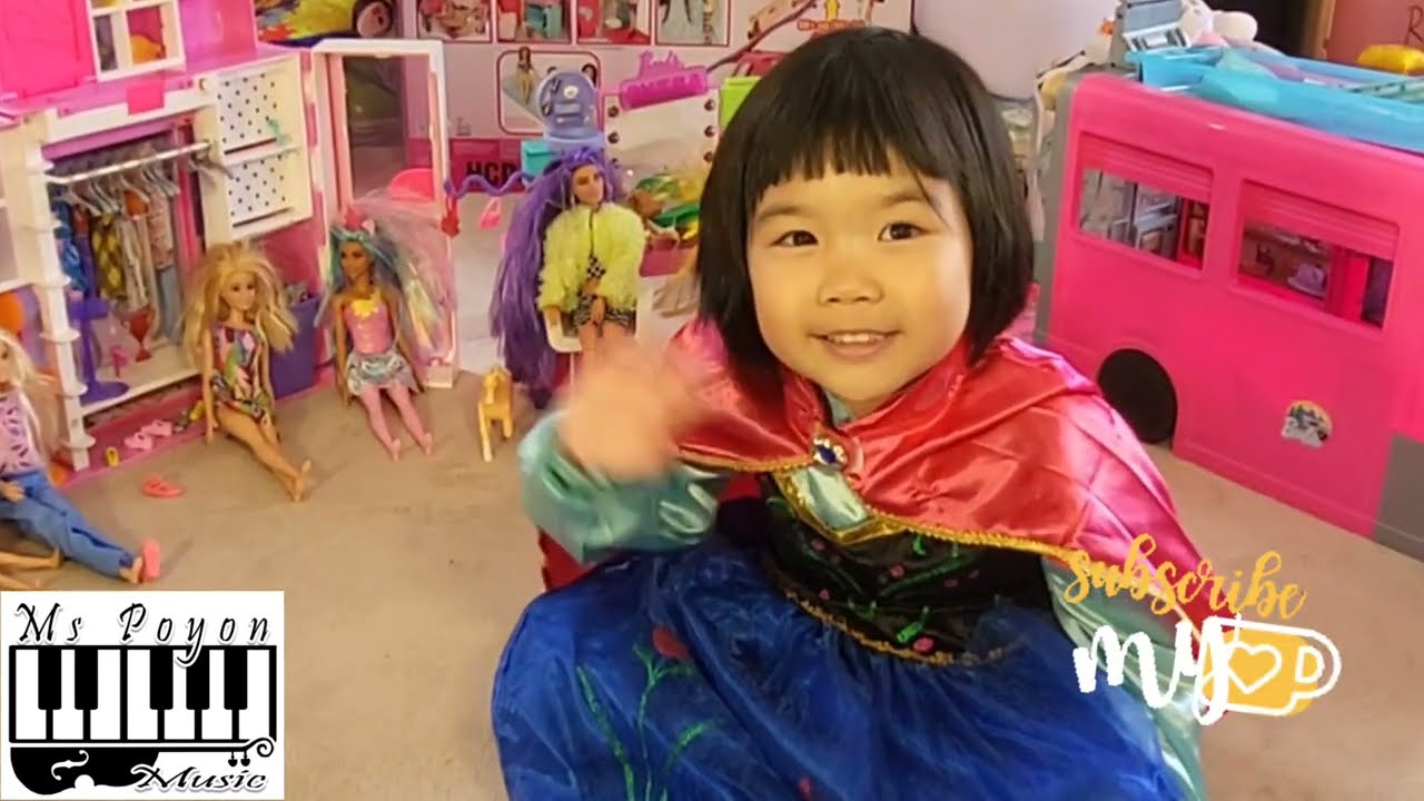 Little Poyon's Barbie Toy Collections (Unboxing Barbie Dream Camper, Dream Closet and Barbie Extra)