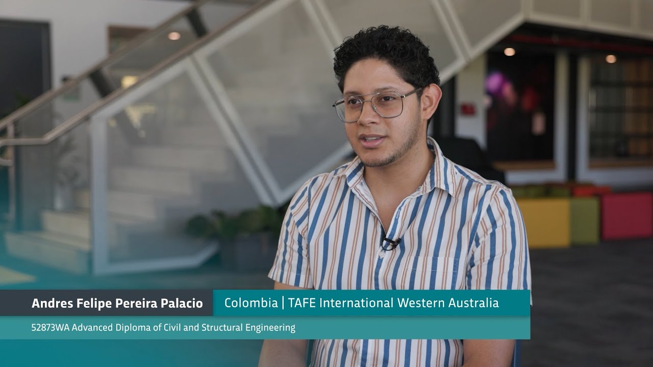 Andres talks about studying engineering with TAFE International Western Australia