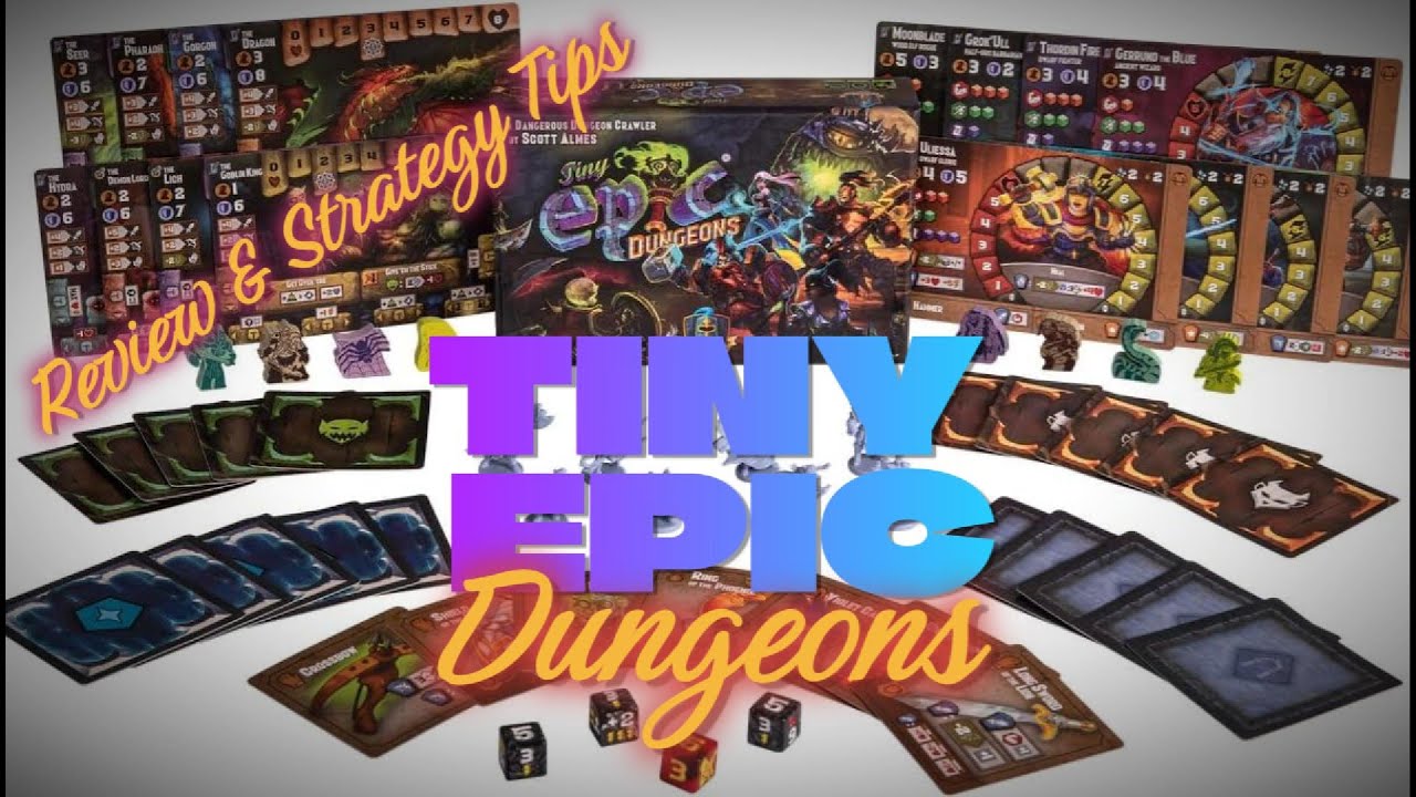 Tiny Epic Dungeons unboxing and strategy tips (English)