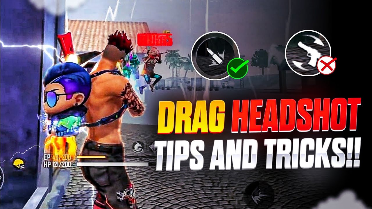 Free Fire Drag Headshot Tricks and Setting || Headshot tips and tricks in free fire #headshot