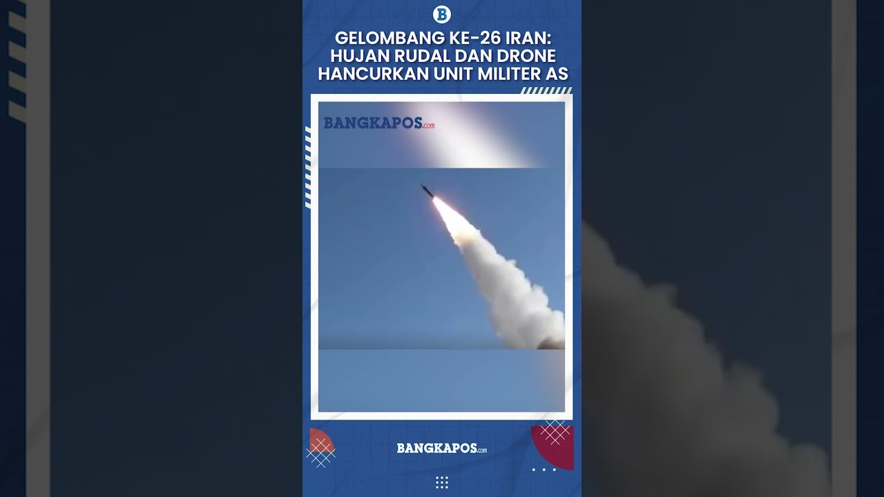 Gelombang Ke-26 Iran: Hujan Rudal Fattah dan Drone Shahed Hancurkan Menara Kontrol & Unit Militer AS