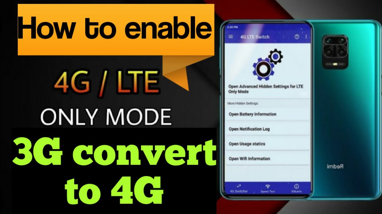 Enable 4G LTE on Android permanently. how to set 4G only in Android. secret setting to open 4G/LTD?🤔