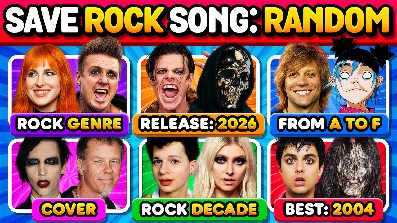 Save ONE Song 🎸🔥 Rock Random Rules | Music Quiz 2026