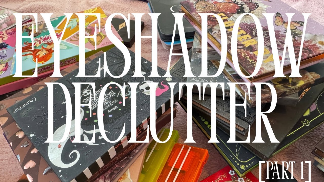 eyeshadow palette declutter part 1 