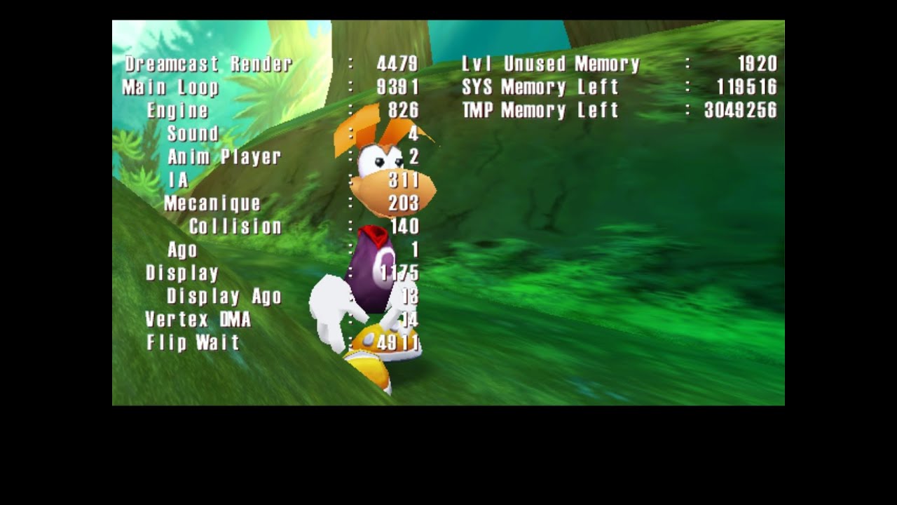 Presenting an early prototype for Rayman 2 Dreamcast with Debug Options (Nov 22, 1999)