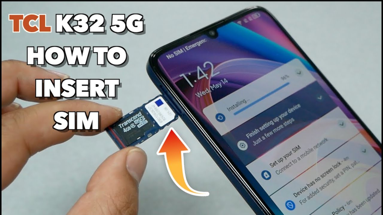 TCL K32 5G How to insert SIM/SD Cards