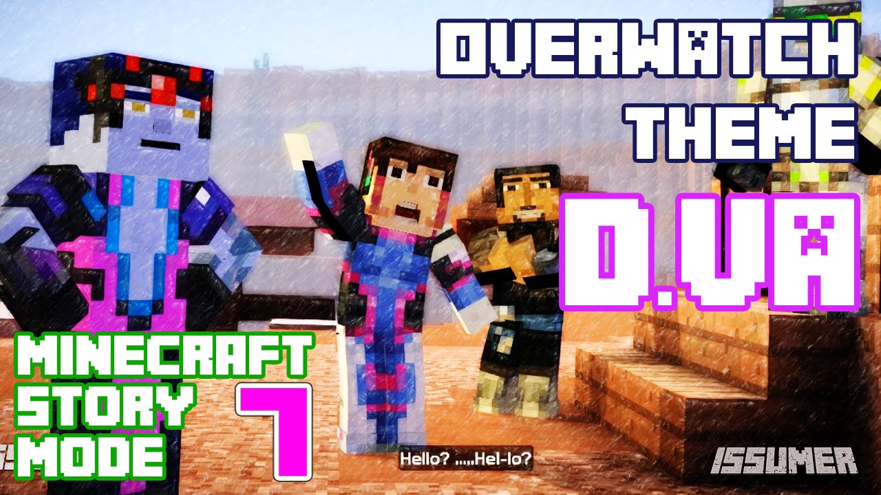 Play as D.VA! Minecraft Story Mode Episode 7 FULL Playthrough (Overwatch Theme)