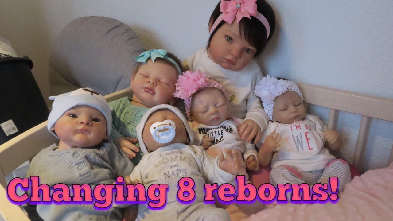 Changing My 8 Reborn Dolls!