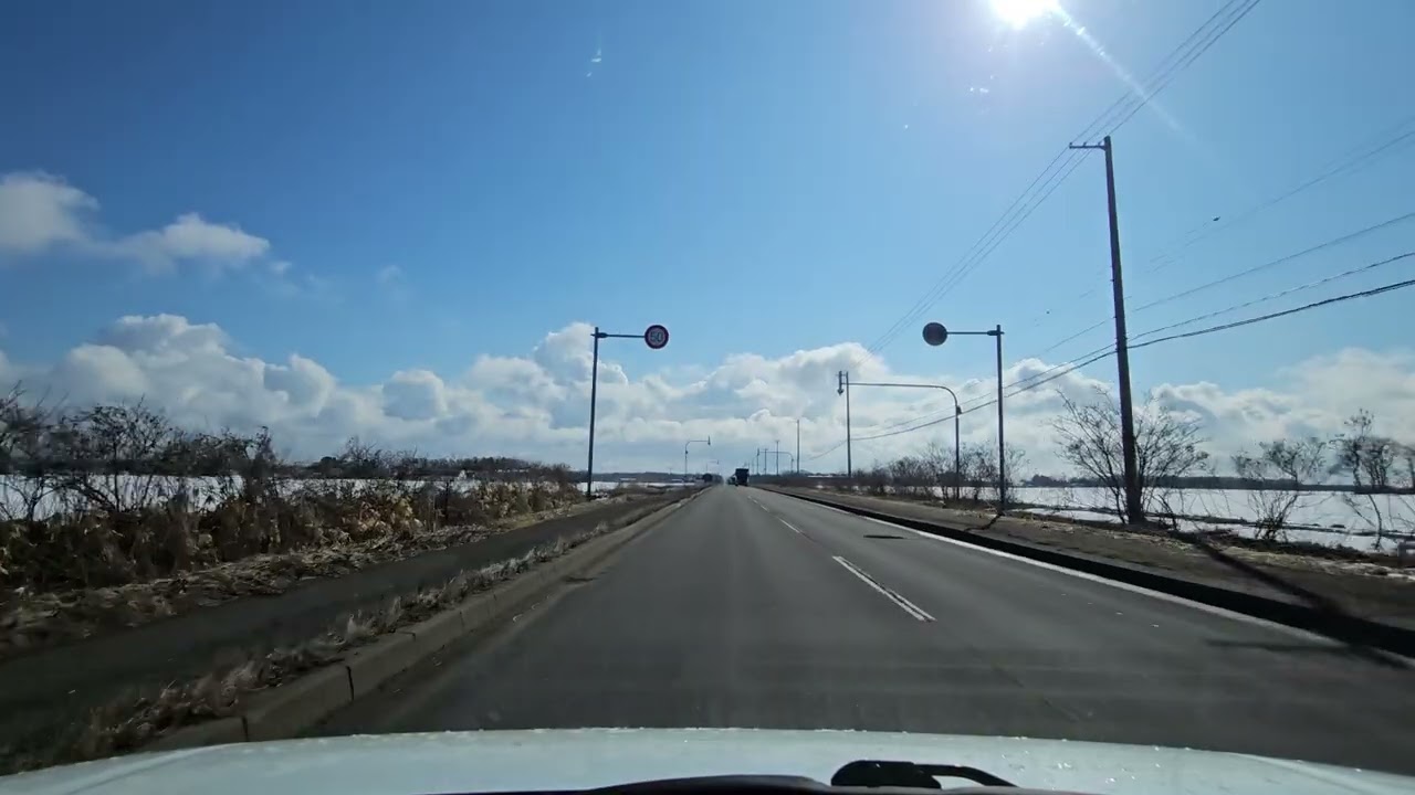 【車載動画】２０２６年３月　北海道恵庭市〜千歳市東雲　道道６００号線