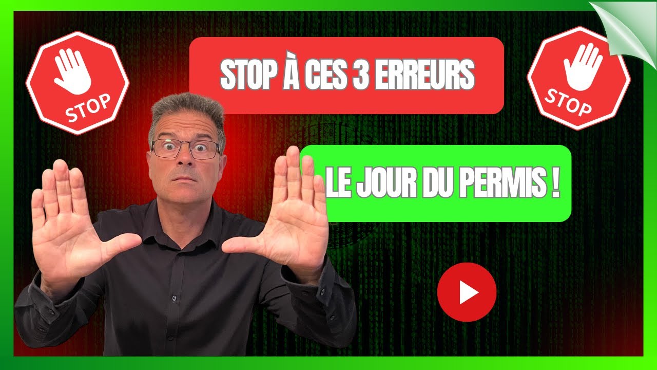 Si tu stresses pour le permis, évite absolument ces 3 erreurs ! #permisdeconduire #autoecole