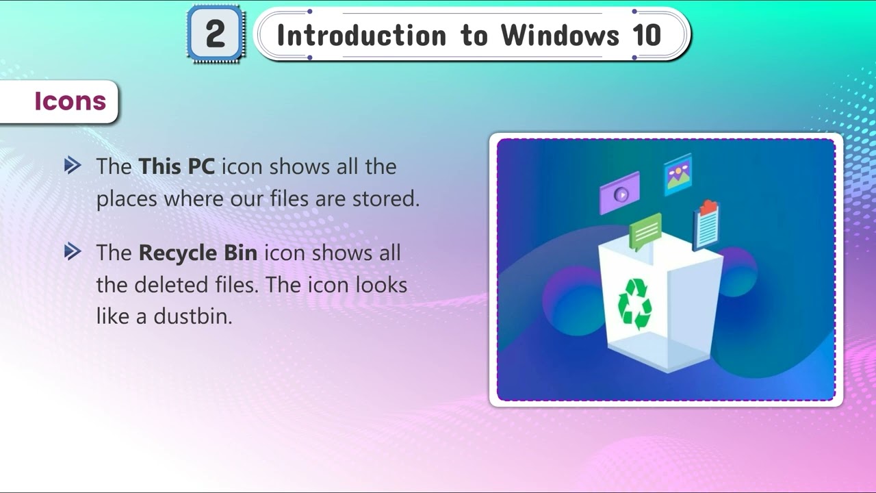 Ch 2 | Bright Shine | Computer | Class 03 | Introduction to Windows 10 | For children