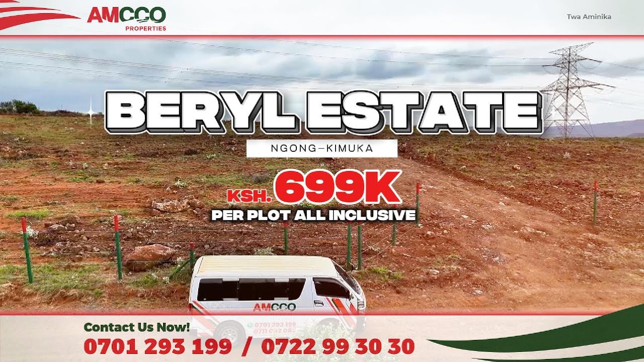 BERYL ESTATE | Affordable Land for Sale Ngong - 50x100 Plots KSh 699K