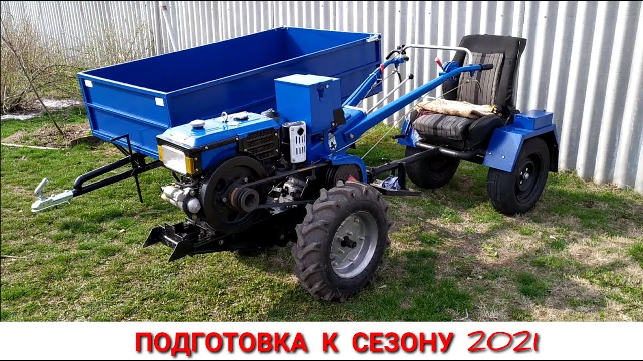 КАК Я ВЫСТАВИЛ КОЛЕЮ МОТОБЛОКА / ПОДГОТОВКА МОТОБЛОКА К СЕЗОНУ РАБОТ НА ОГОРОДЕ 2021