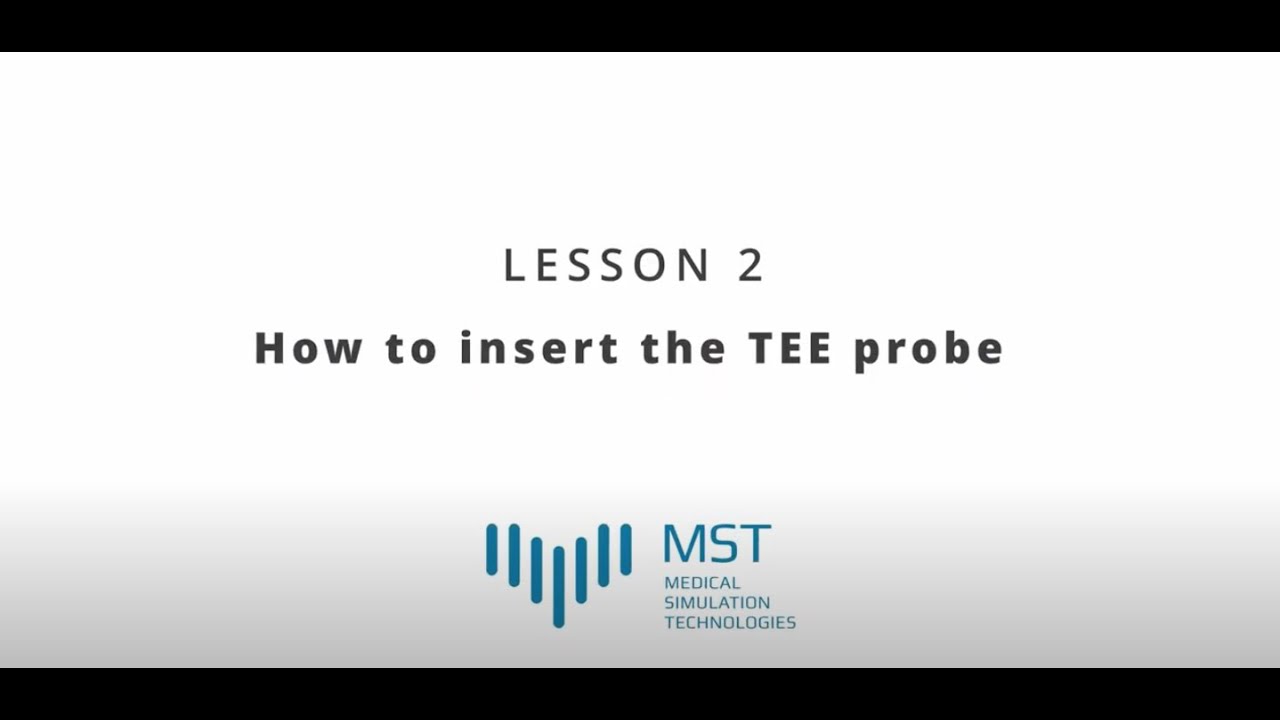 MST Masterclass - Lesson 02 - How to insert the TEE probe
