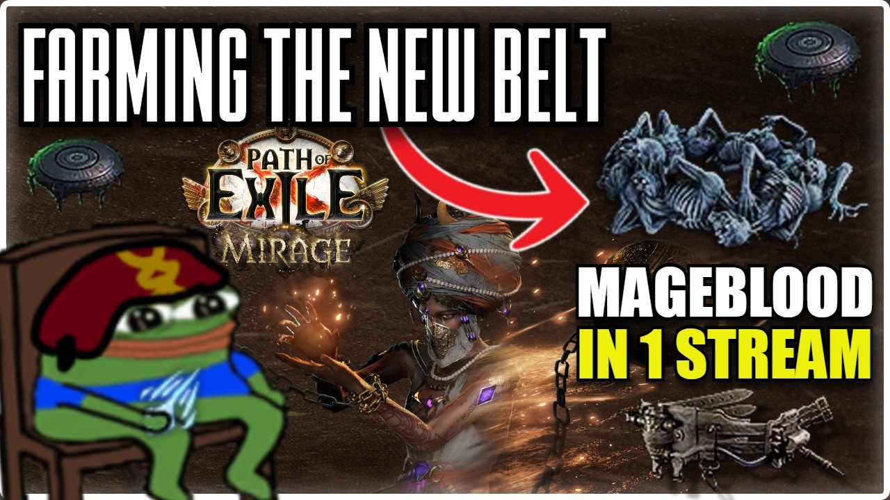 DAY 1 MAGEBLOOD IN ONE STREAM - Path of Exile 3.28 Mirage