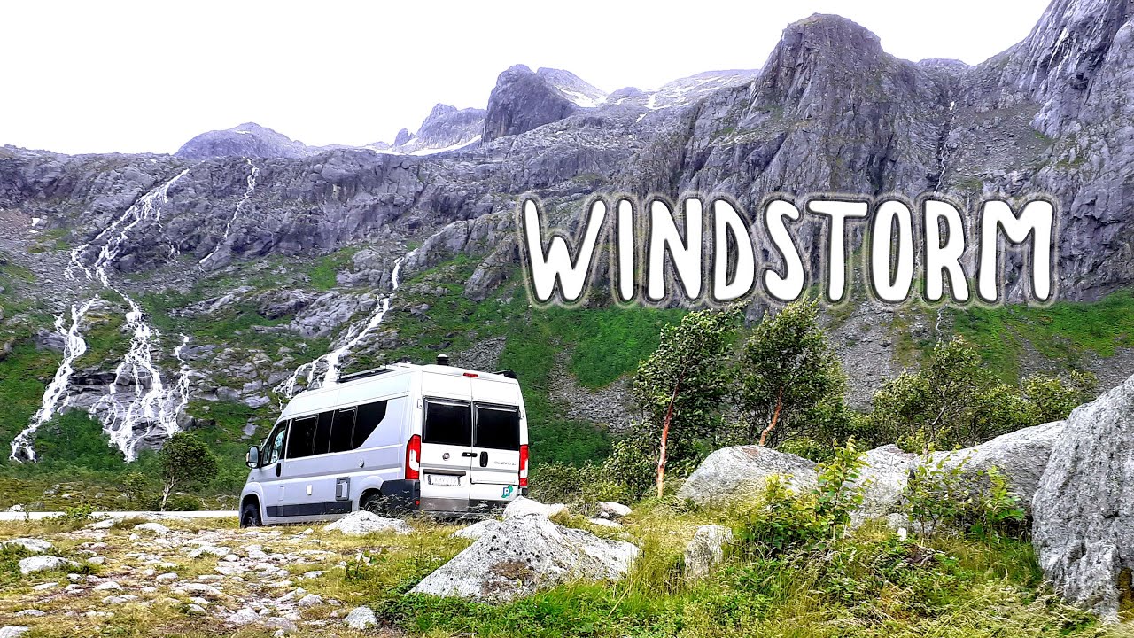 WE HAVE A LEAK! High winds in a van // Vanlife Norway vlog 🇧🇻