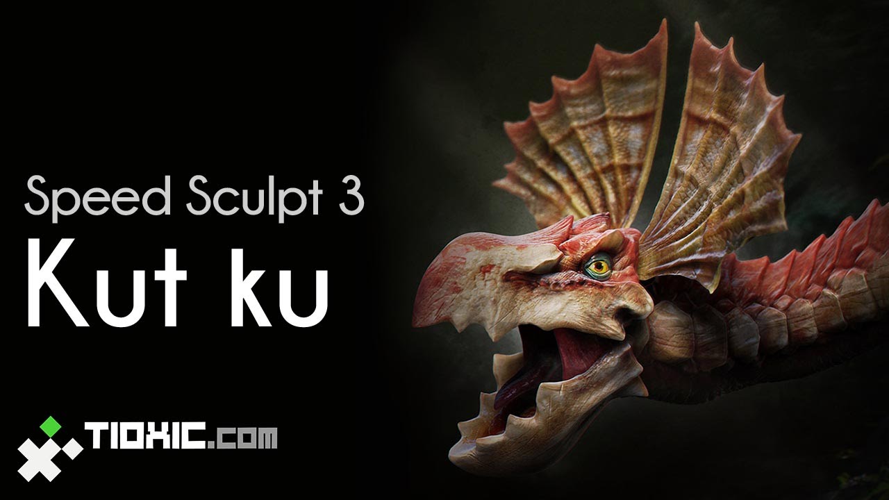 Speed sculpt #3 - Yian kut-ku fanart timelapse