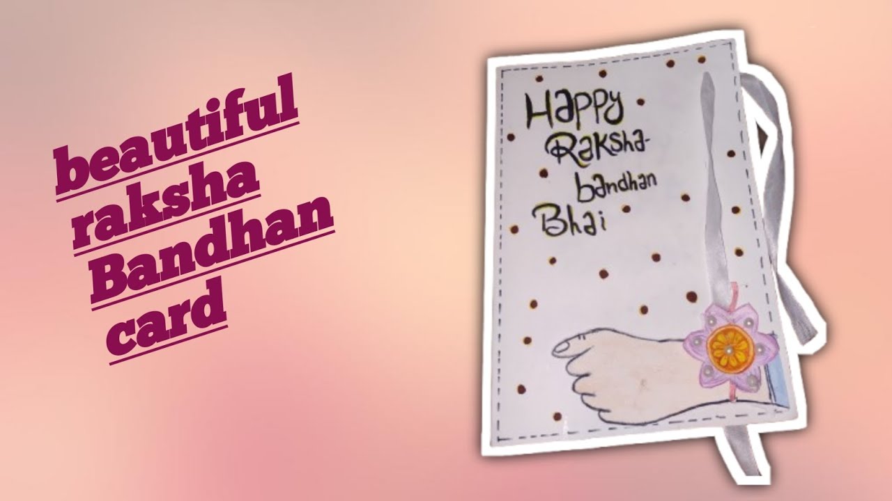 Raksha Bandhan Greeting card kaise banaye|How to Make Raksha Bandhan Greeting card 
