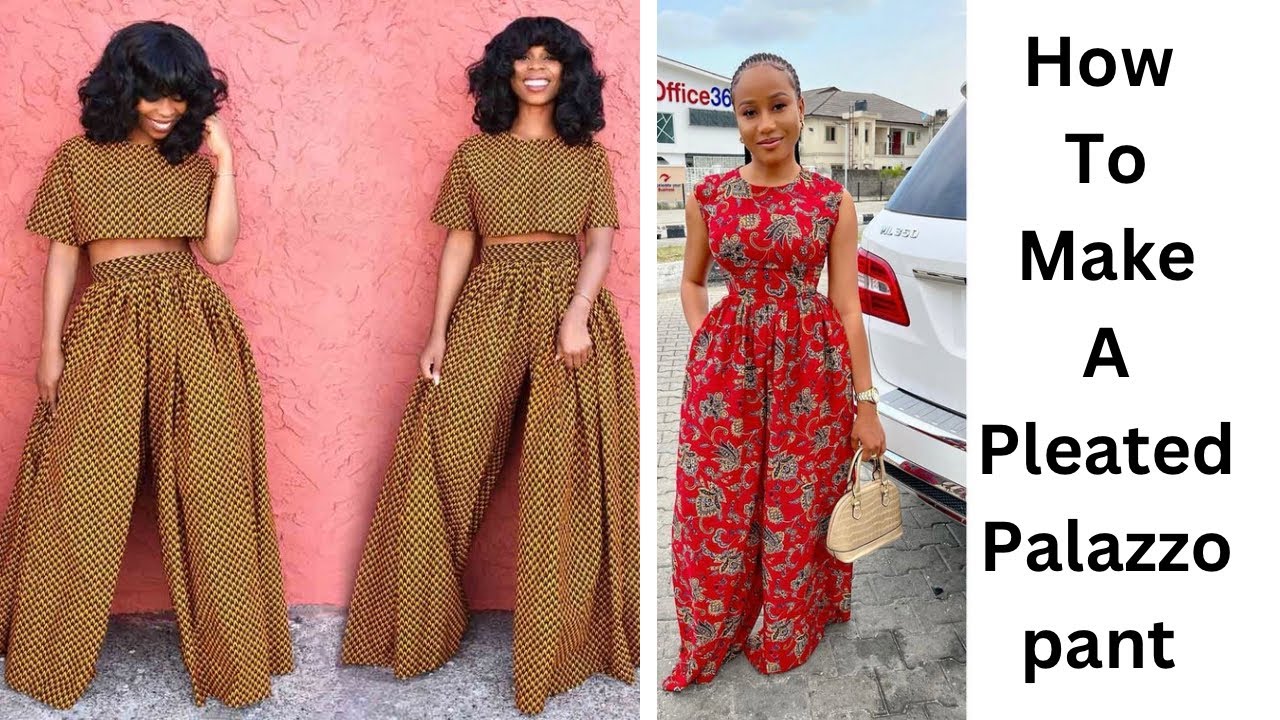 How to sew a pleated palazzo pant