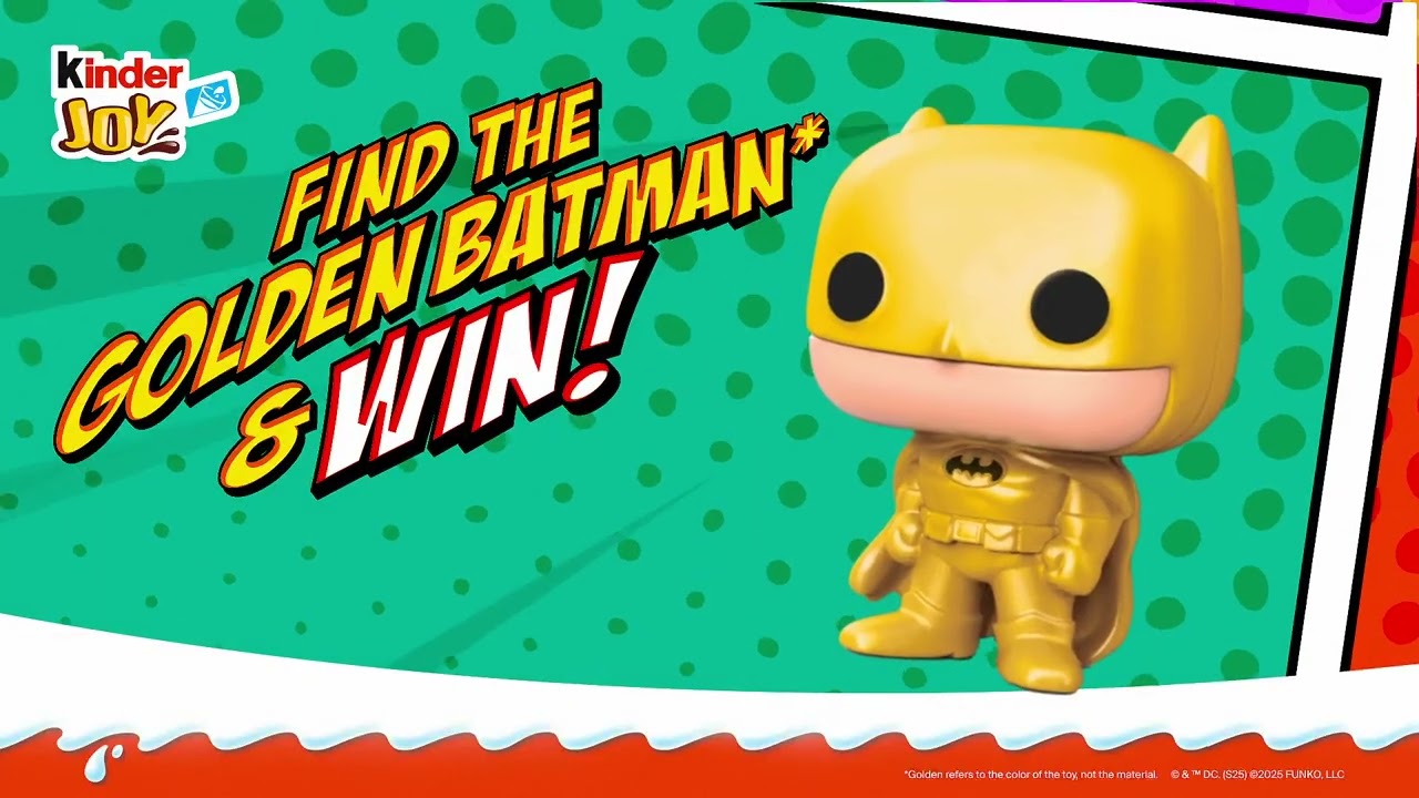Win super prizes with Kinder Joy x DC!