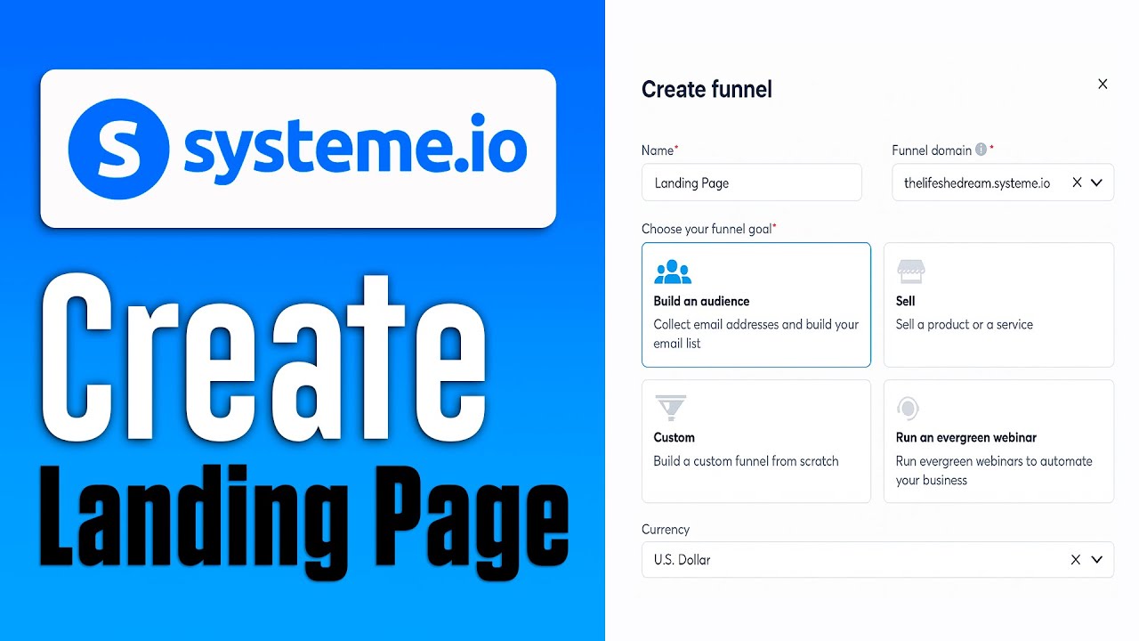 How To Create A Landing Page With Systeme.io (2026) UPDATE!