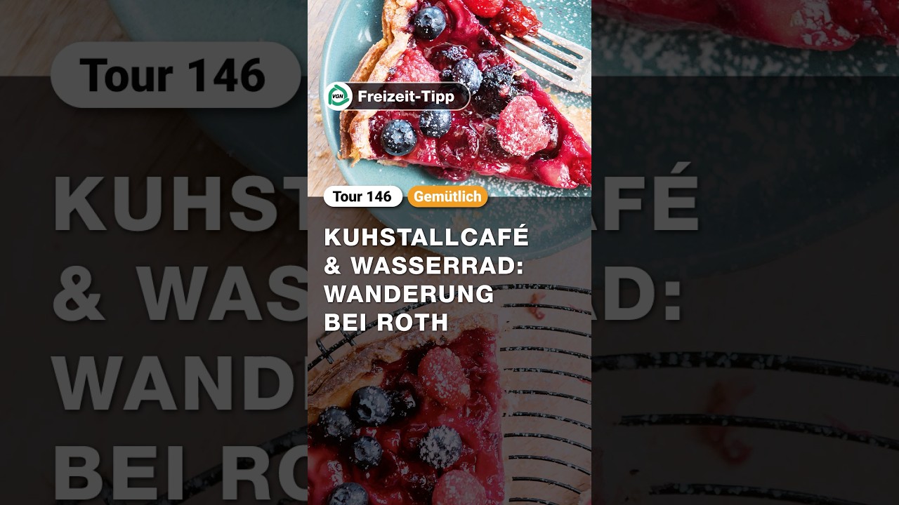 Wanderung bei Roth: Kuhstallcafé & Wasserrad 🐄☕ | Streuobstwiesen, Hopfenfelder | Tour 146