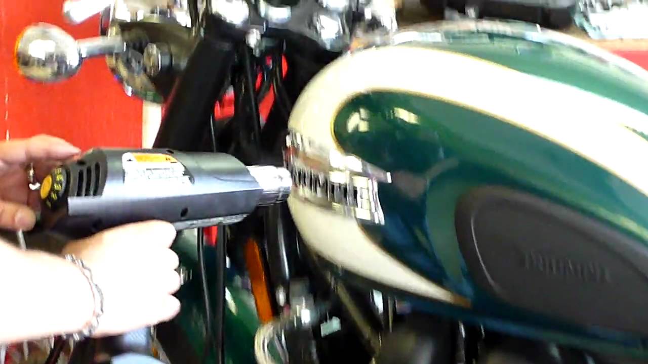 tank badge removal for triumph bonneville T100