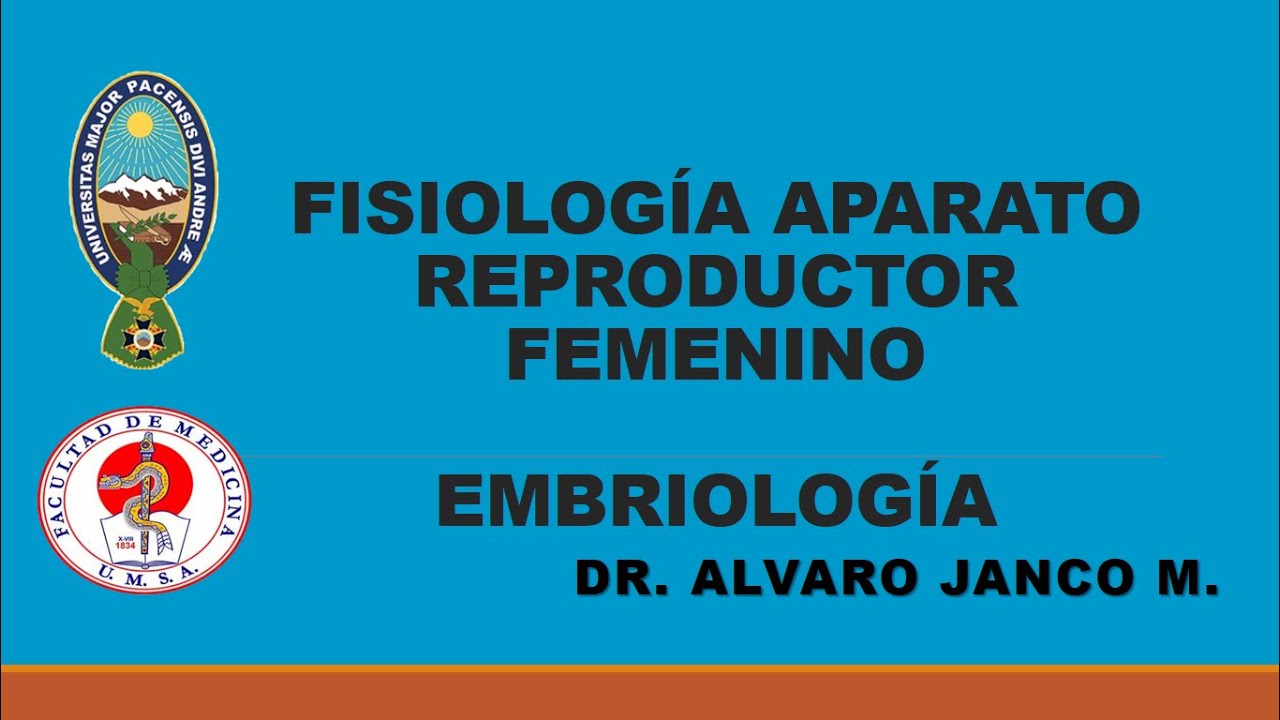 EMBRIOLOGÍA FISIOLOGÍA APARATO REPRODUCTOR FEMENINO EMBRIOLOGÍA Dr. Alvaro Janco M