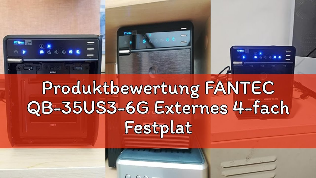 Produktbewertung FANTEC QB-35US3-6G Externes 4-fach Festplattengehäuse (für 4x 8, 89 cm (3, 5 Zoll)