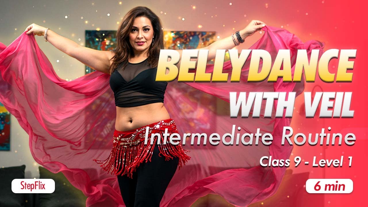 #BellyDance Veil Routine - Class 9 - Intermediate Level