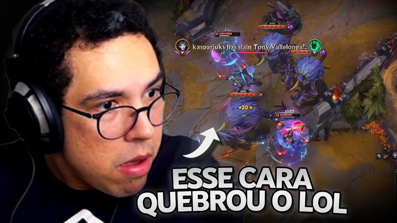 O CARA QUEBROU O LOL!  | YETZ REACT MELHORES CLIPES DE LEAGUE OF LEGENDS #1
