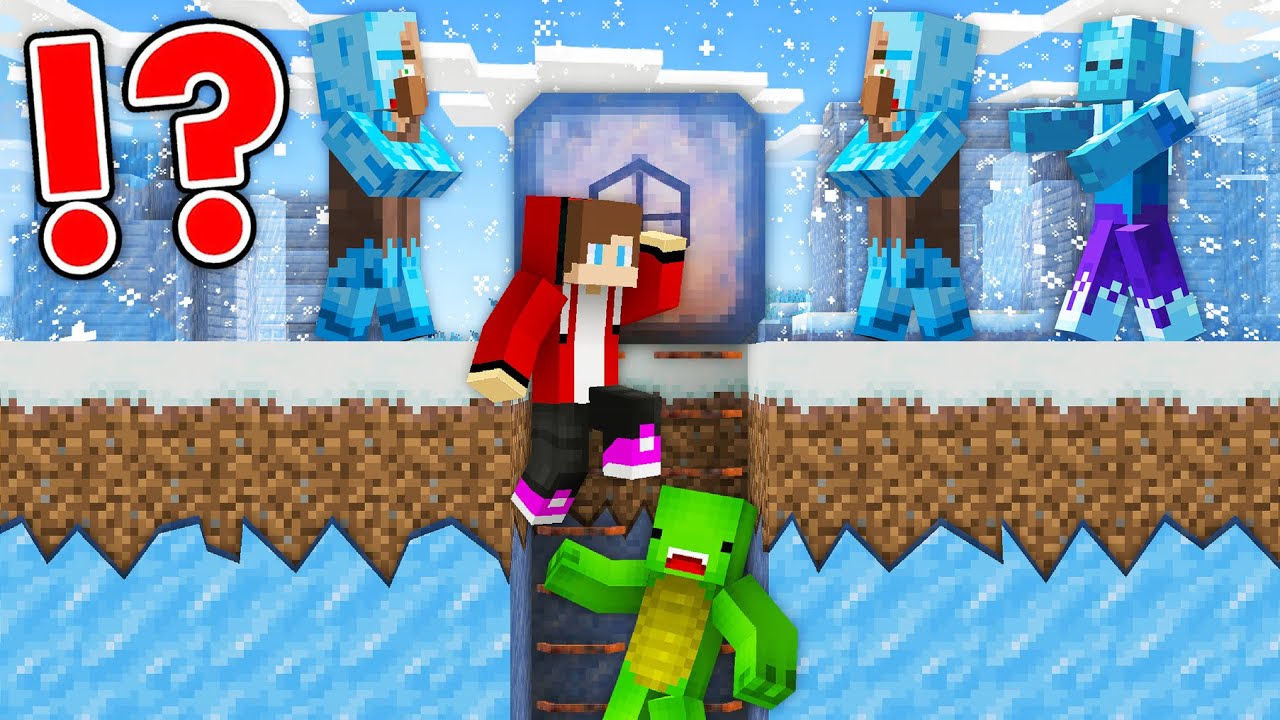 COLD WINTER APOCALYPSE vs JJ and Mikey Doomsday Bunker in Minecraft - Maizen