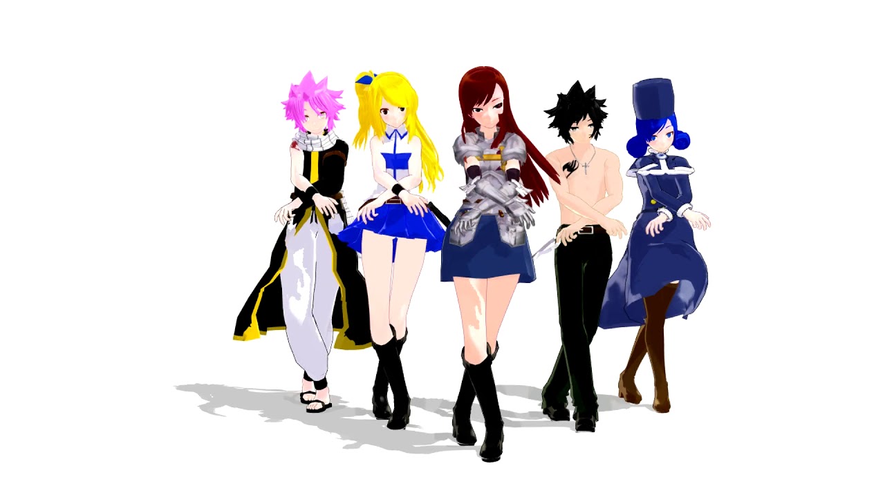 [MMD X Fairy Tail] Umbrella (REMIX)