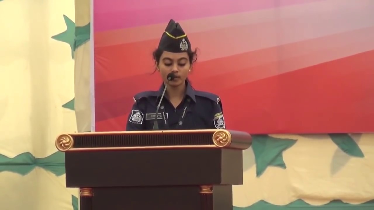 চমৎকার বিদায়ী বক্তব্য দিলেন নারী কনস্টেবল কেয়া।। Farewell Program of IGP A K M Shahidul Haque