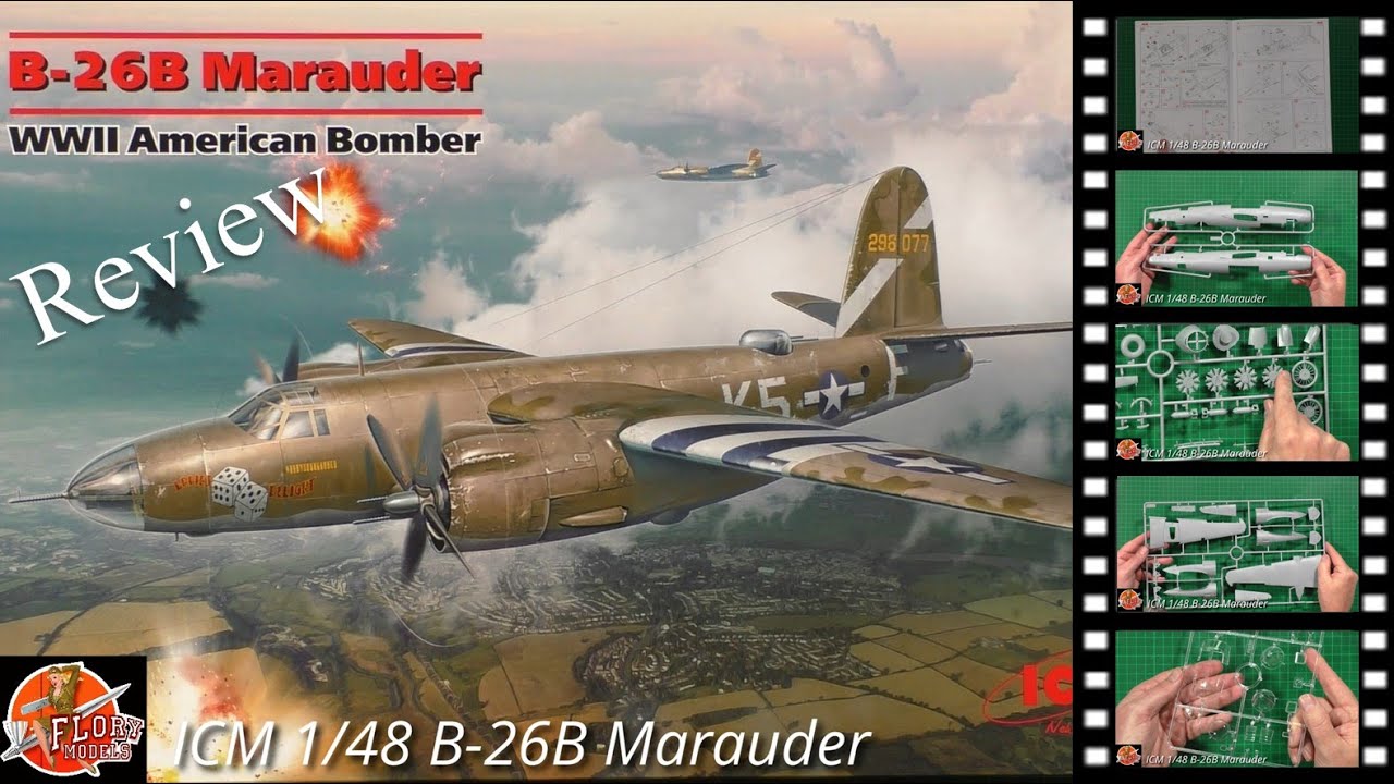 Обзор ICM 1/48 B-26B Marauder