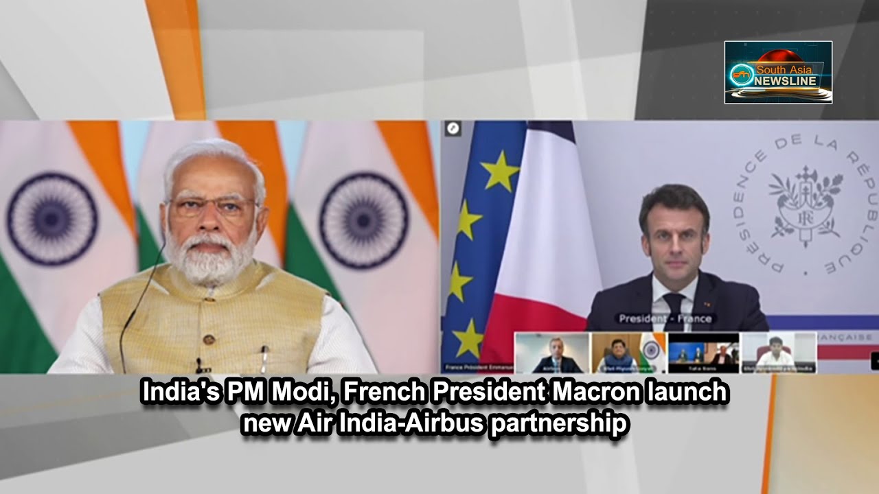 India's PM Modi, French President Macron launch new Air India-Airbus partnership