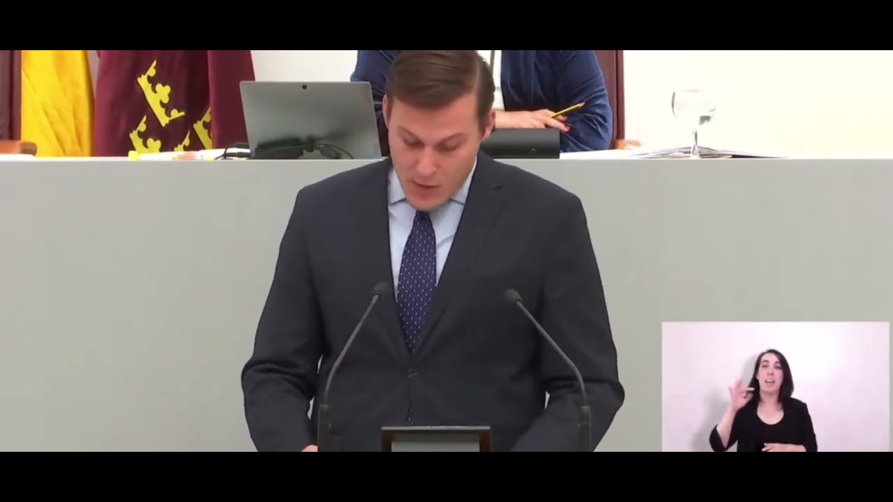 Intervenci&oacute;n del diputado regional, Ignacio Arcas en la Asamblea Regional de Murcia.